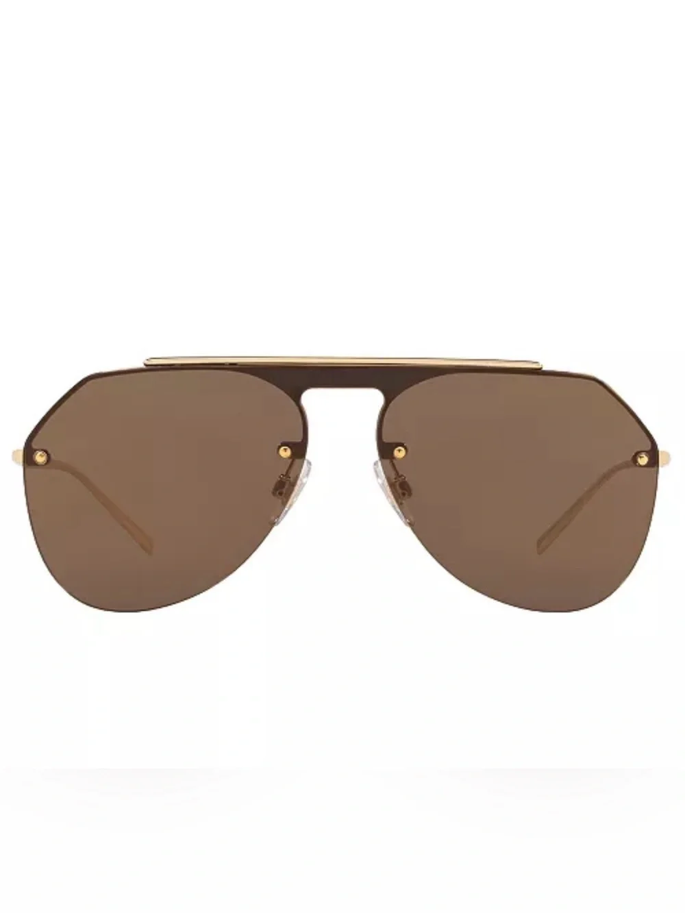 Dolce & Gabbana Gold Aviator Sunglasses Unisex OS